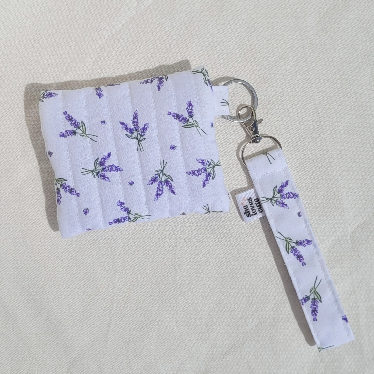 Bolsa de Moedas com Porta-Chaves Lavanda