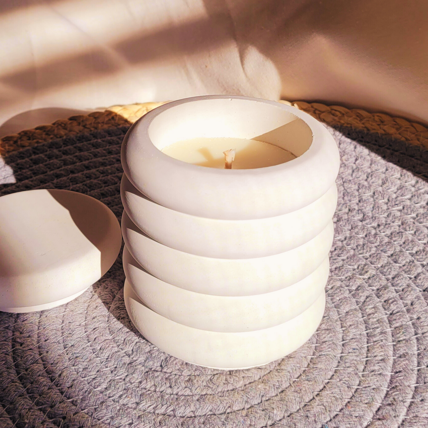 Vela Aromática Artesanal em Pote Nuvem