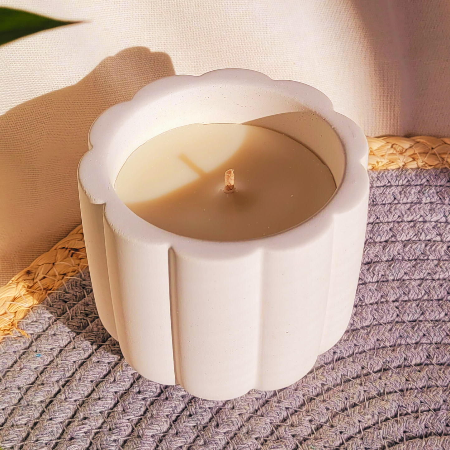 Vela Aromática Artesanal em Pote Flor