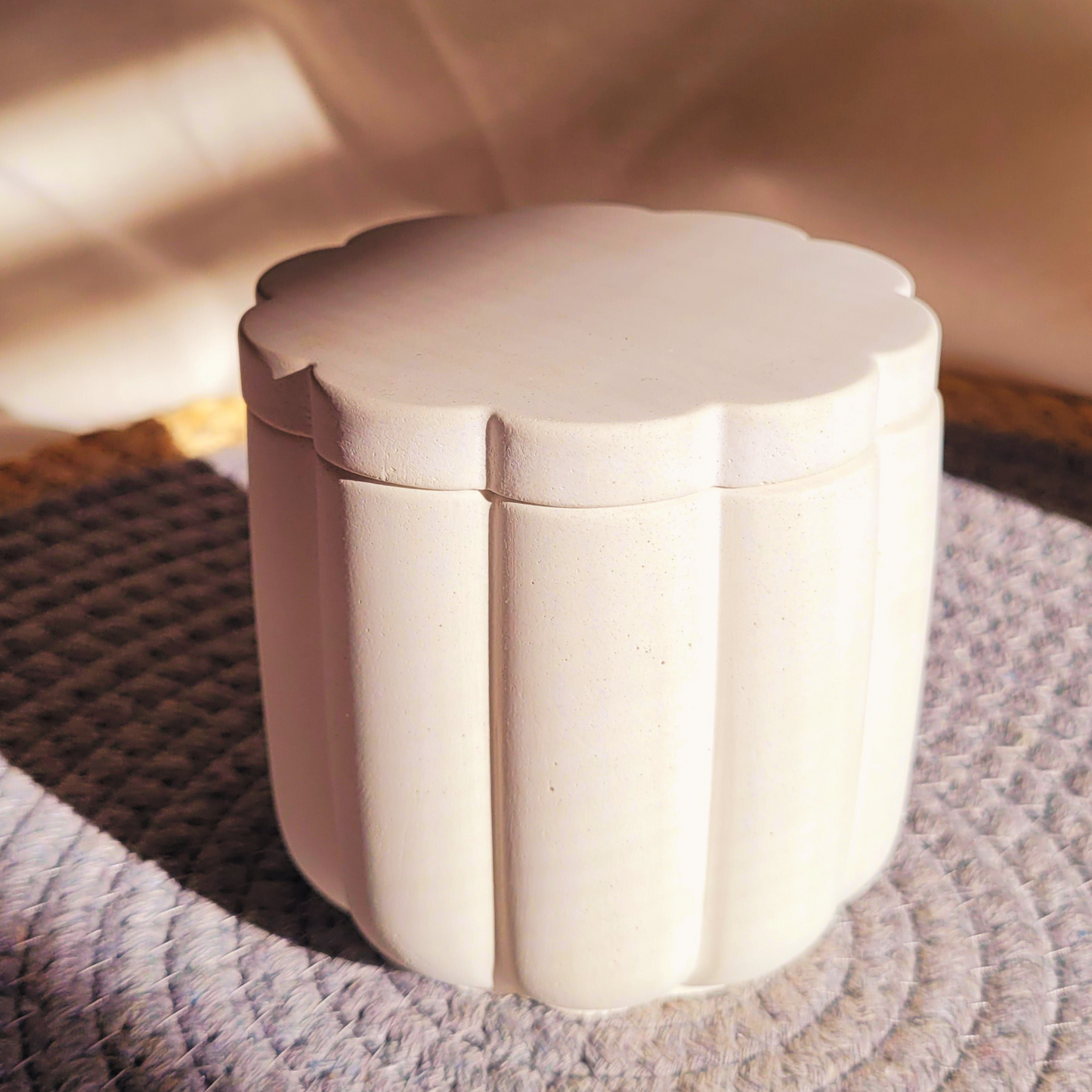 Vela Aromática Artesanal em Pote Flor