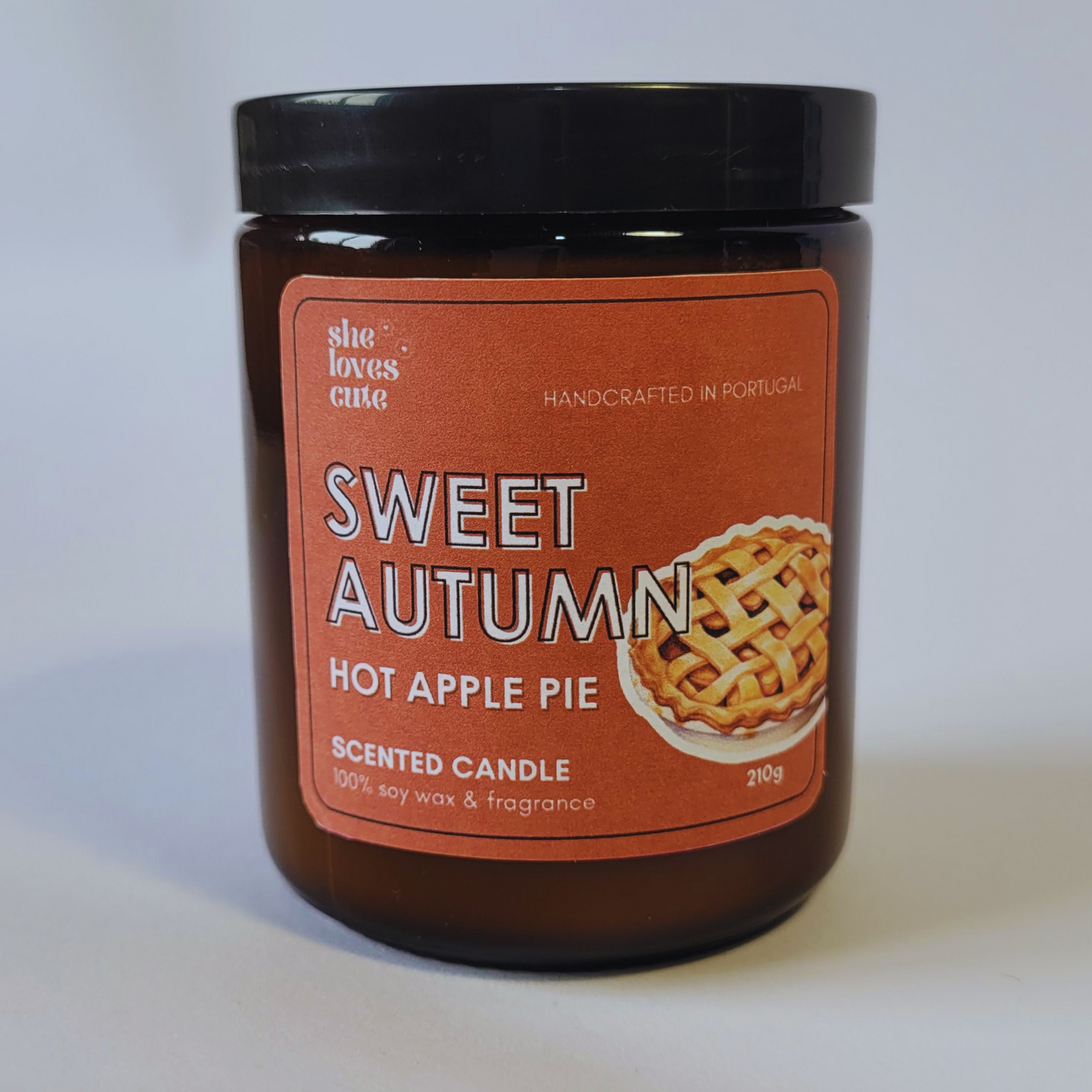 VELA AROMÁTICA ARTESANAL - SWEET AUTUMN (Hot Apple Pie)