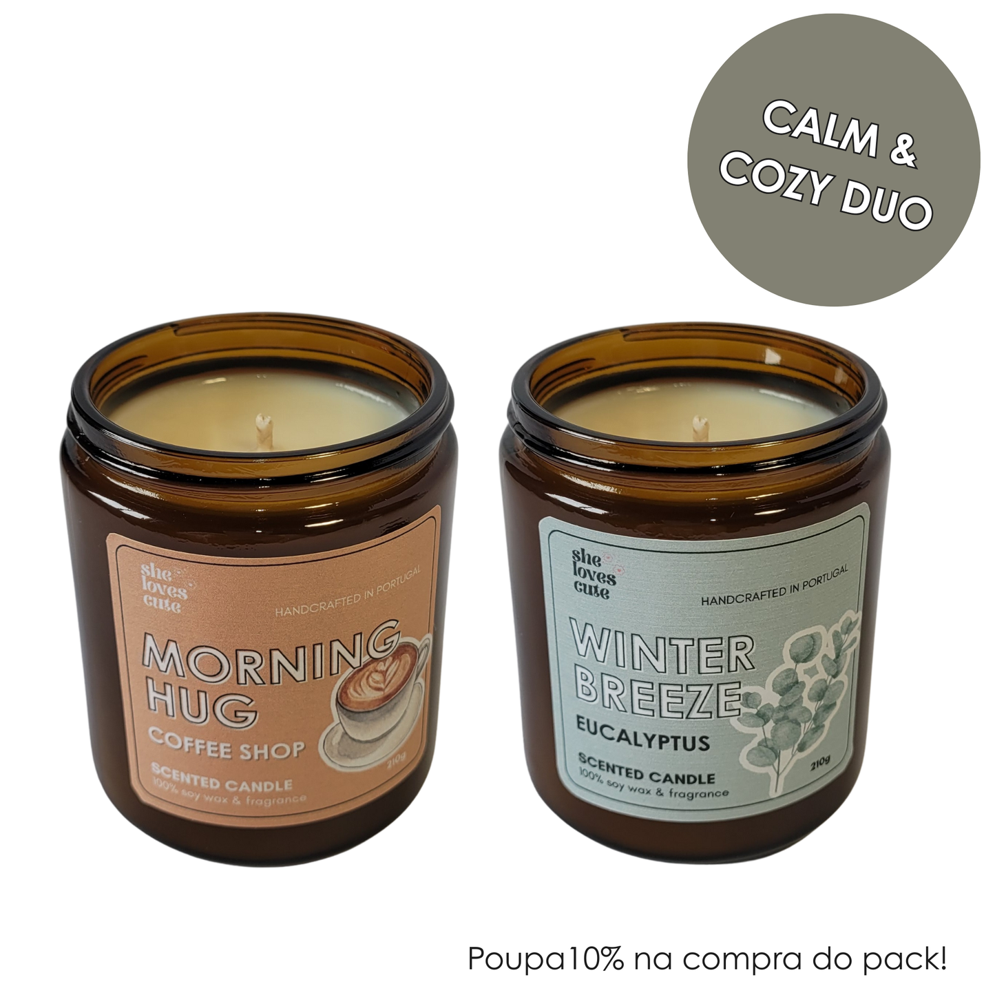 CALM & COZY DUO - PACK DE 2 VELAS AROMÁTICAS