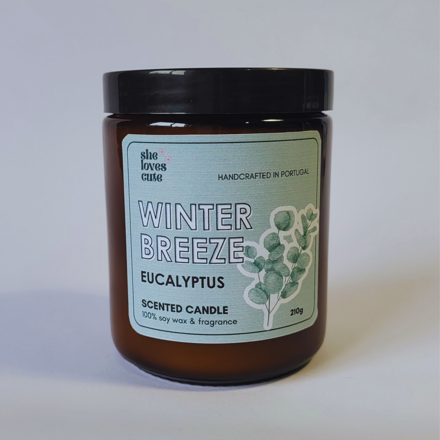 VELA AROMÁTICA ARTESANAL - WINTER BREEZE (Eucalipto)