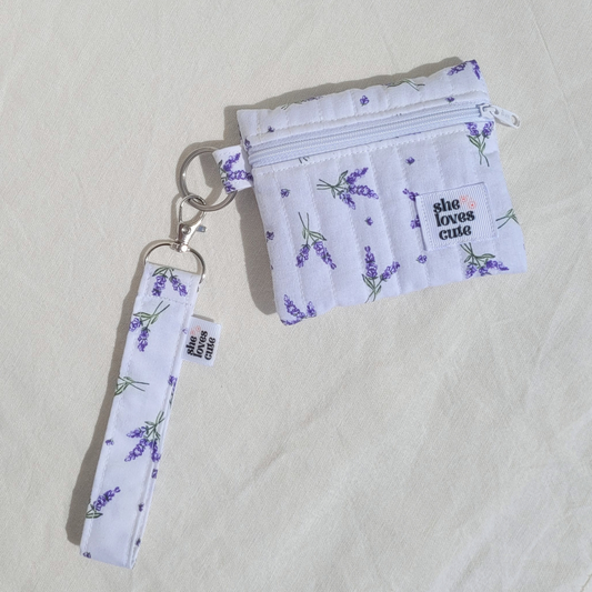 Bolsa de Moedas com Porta-Chaves Lavanda