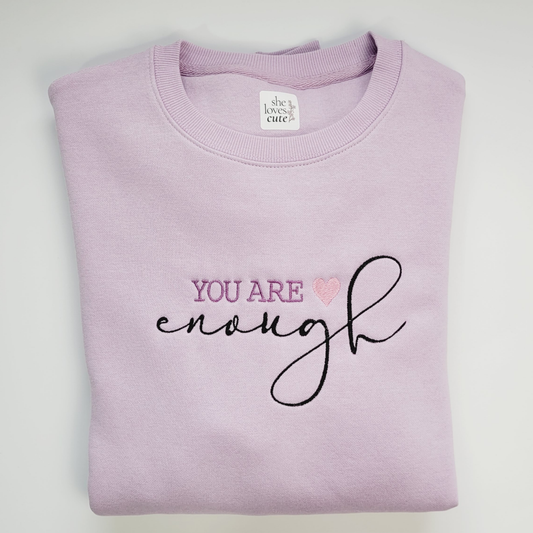 Sweatshirt Bordada — YOU ARE ENOUGH
