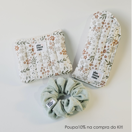PACK COZY CHARM LUÍSA [Mini Pouch + Porta-Óculos + Scrunchie]