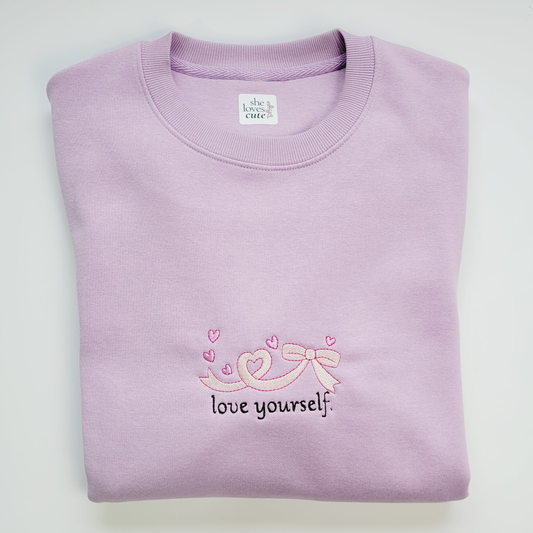 Sweatshirt Bordada — LOVE YOURSELF