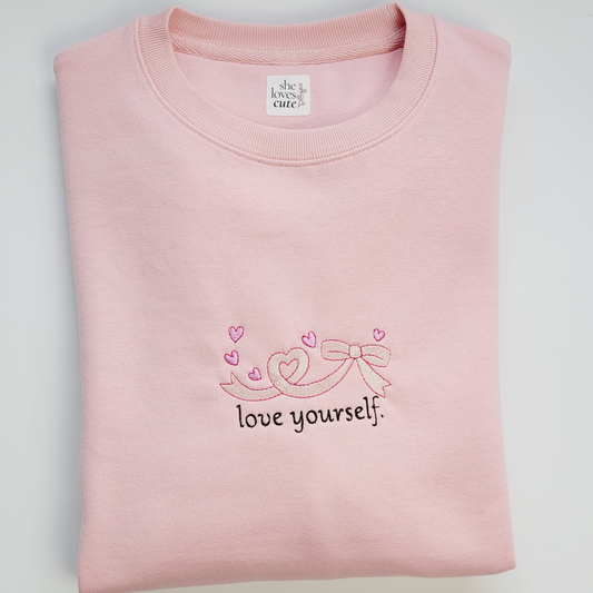 Sweatshirt Bordada — LOVE YOURSELF