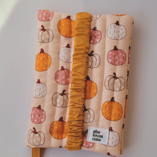 Capa de livro ajustável Pumpkin Season