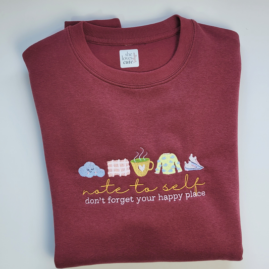 Sweatshirt Bordada — NOTE TO SELF