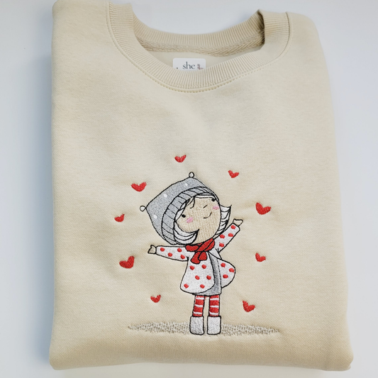 Sweatshirt Bordada para Criança/ Adolescente — LOVELY