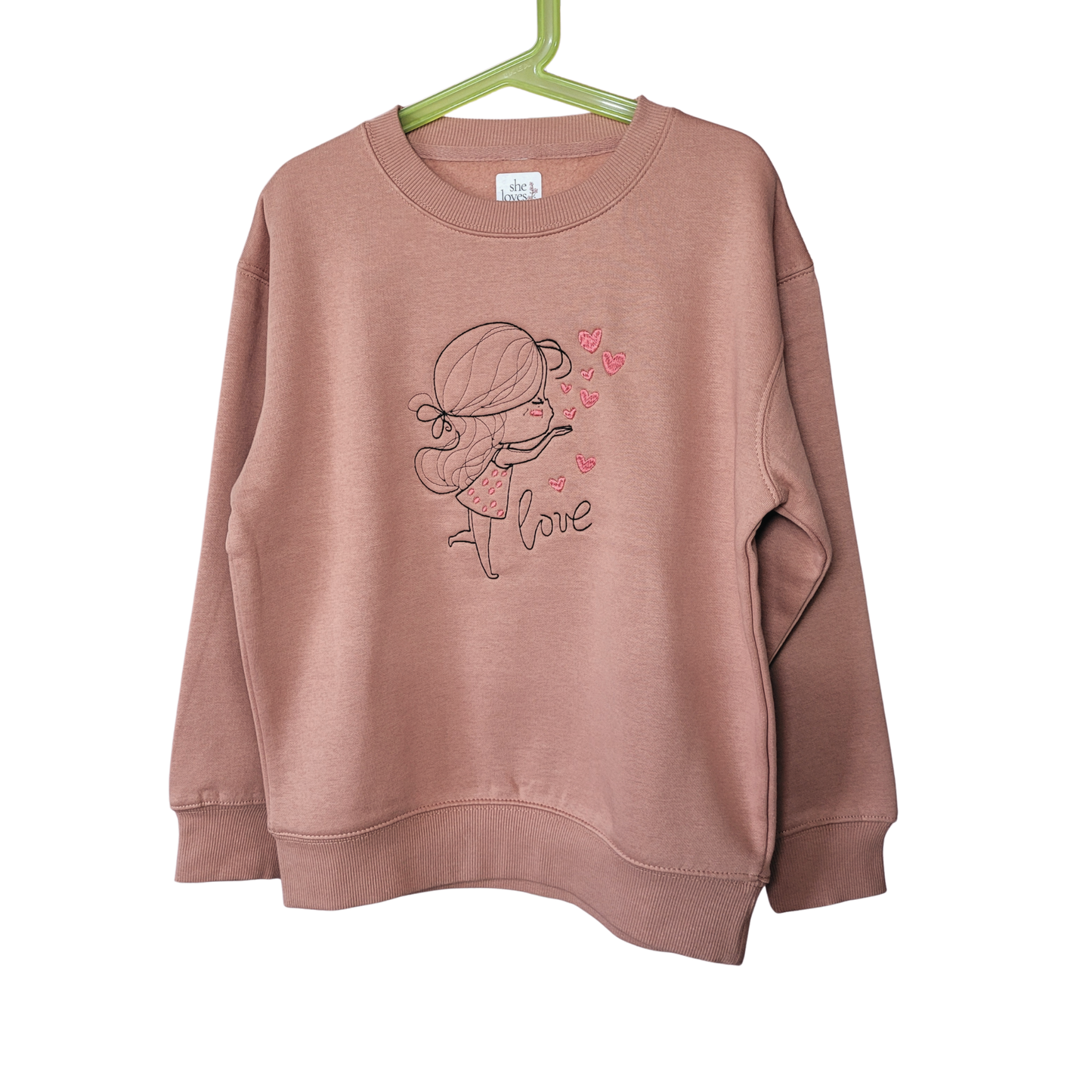Sweatshirt Bordada para Criança/ Adolescente — SPREAD THE LOVE